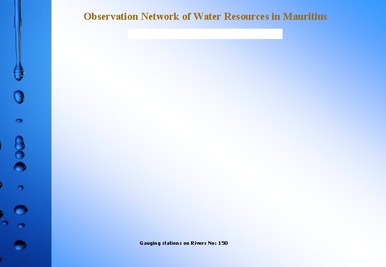 Observation Network of Water Resources in Mauritius Gauging stations on Rivers No: 150 