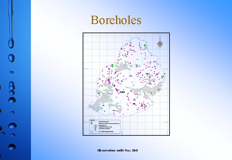 Boreholes Observation wells No. : 260 