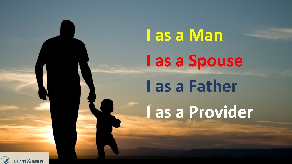 I as a Man I as a Spouse I as a Father I as I as a Man I as a Spouse I as a Father I as