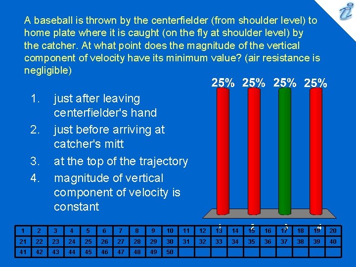 A baseball is thrown by the centerfielder (from shoulder level) to home plate where