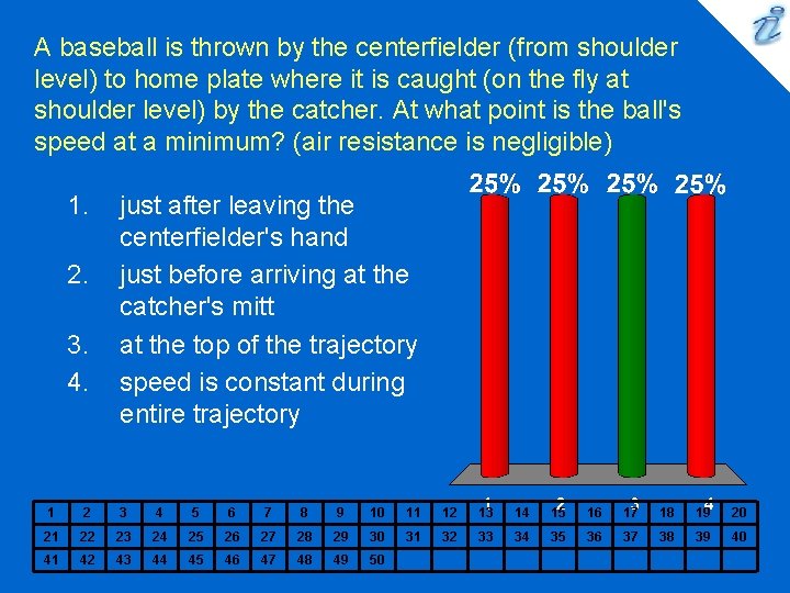 A baseball is thrown by the centerfielder (from shoulder level) to home plate where