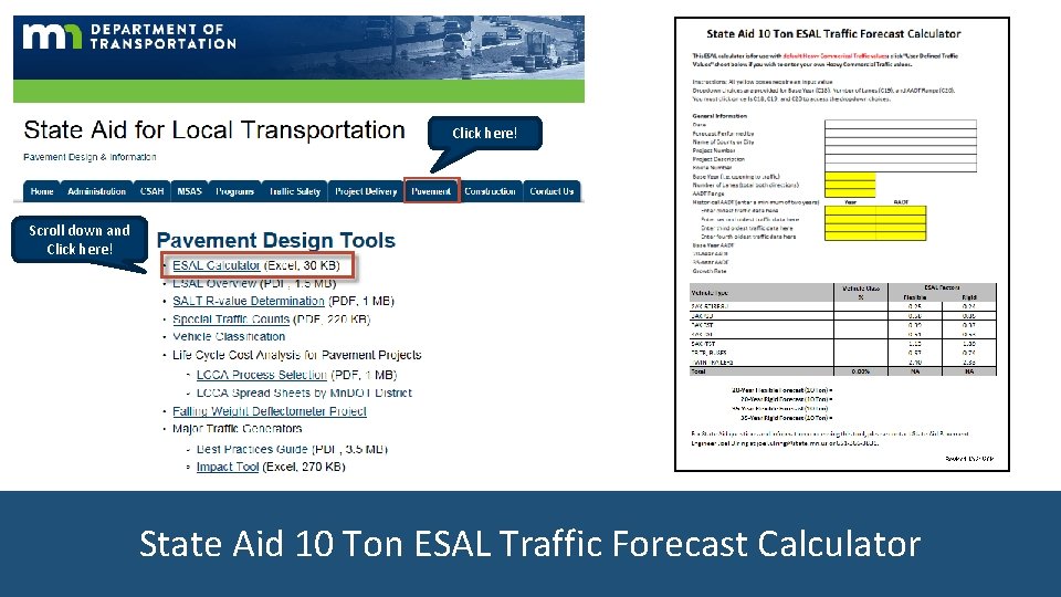 Click here! Scroll down and Click here! State Aid 10 Ton ESAL Traffic Forecast