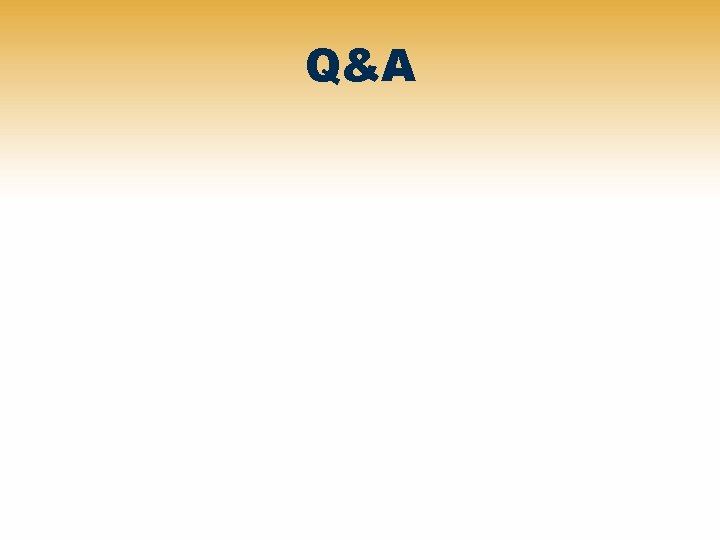 Q&A 