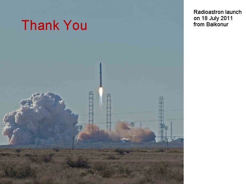 Thank You Radioastron launch on 18 July 2011 from Baikonur 