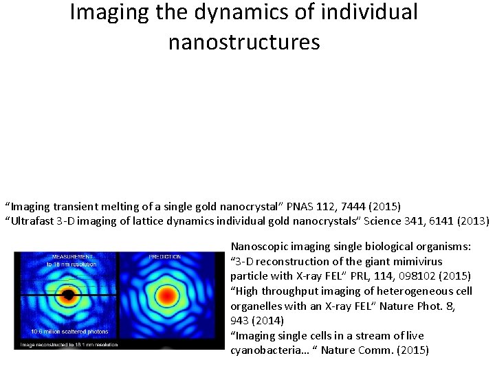 Imaging the dynamics of individual nanostructures “Imaging transient melting of a single gold nanocrystal”