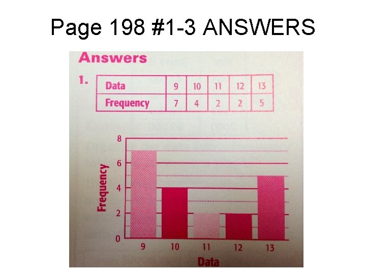 Page 198 #1 -3 ANSWERS Page 198 #1 -3 ANSWERS