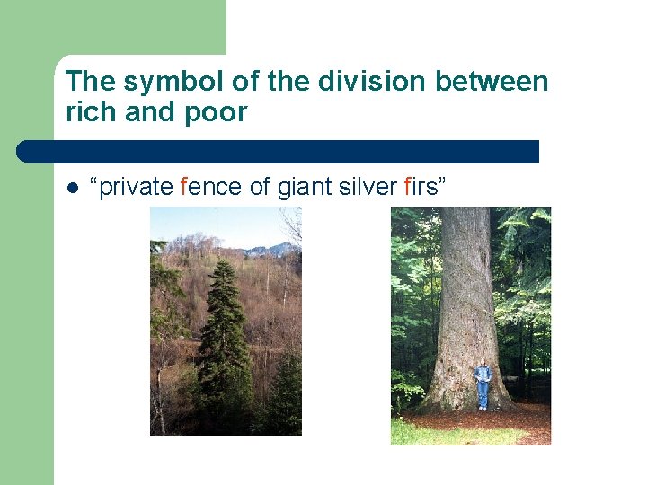 The symbol of the division between rich and poor l “private fence of giant