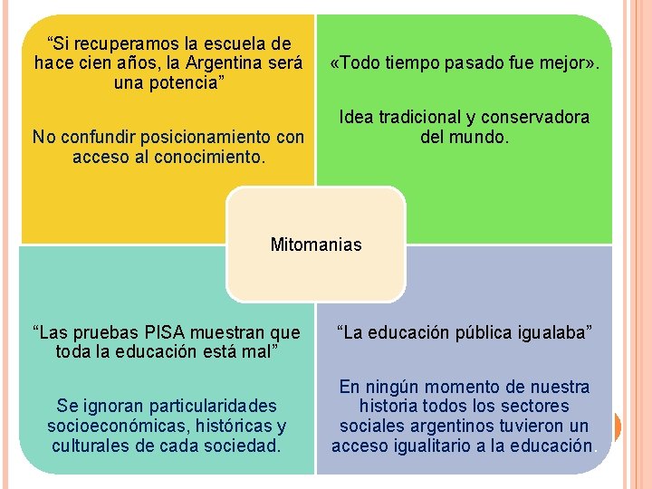 “Si recuperamos la escuela de hace cien años, la Argentina será una potencia” No