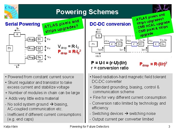 Powering Schemes Serial Powering and s l e x i p ATLAS grades? up