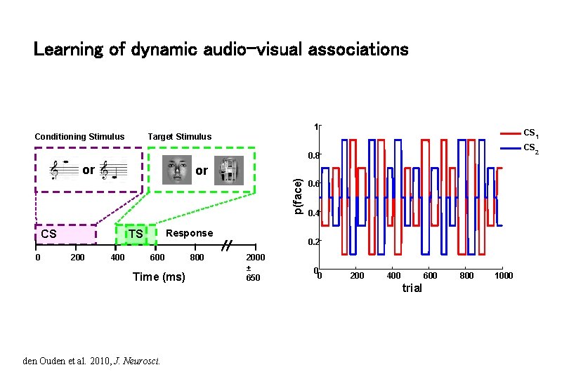 Learning of dynamic audio-visual associations 1 Conditioning Stimulus CS 1 Target Stimulus CS 2