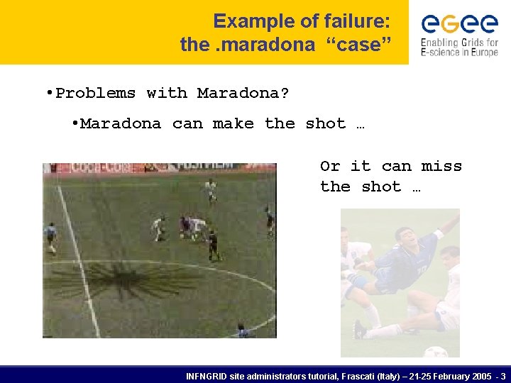 Example of failure: the. maradona “case” • Problems with Maradona? • Maradona can make Example of failure: the. maradona “case” • Problems with Maradona? • Maradona can make