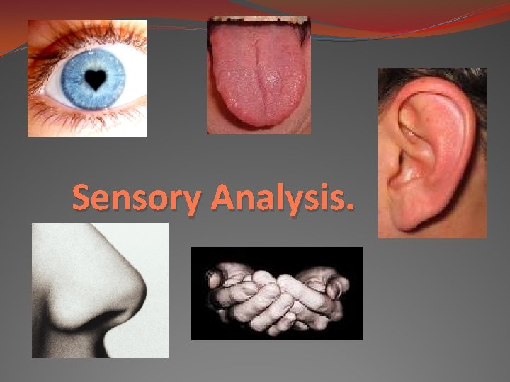 Sensory Analysis. 