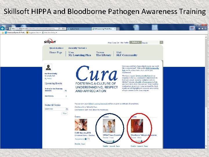 Skillsoft HIPPA and Bloodborne Pathogen Awareness Training 