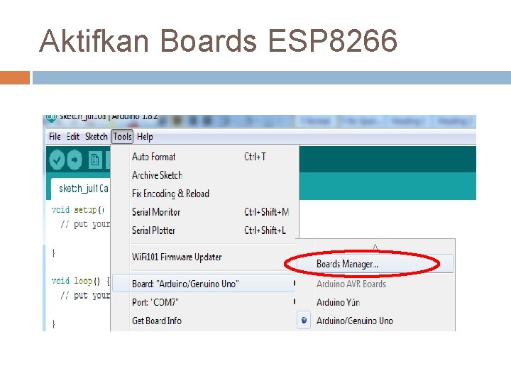 Aktifkan Boards ESP 8266 