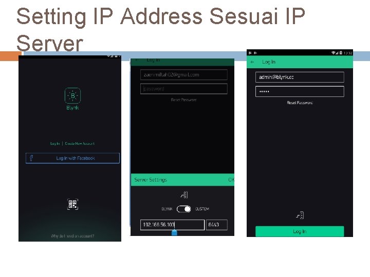 Setting IP Address Sesuai IP Server 
