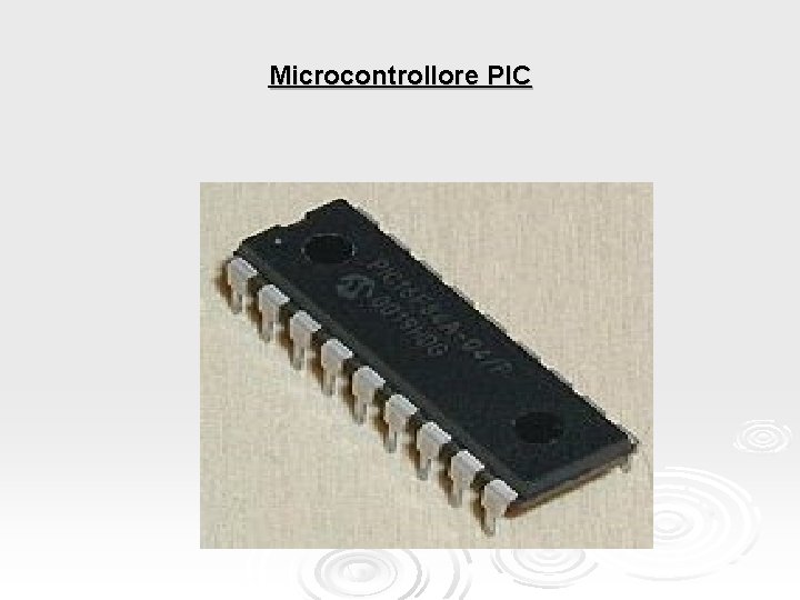 Microcontrollore PIC 