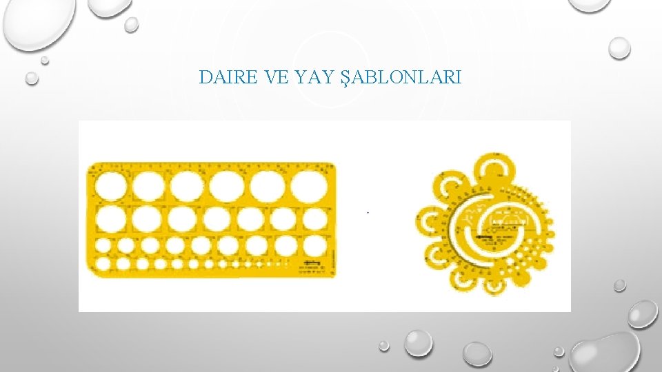 DAIRE VE YAY ŞABLONLARI 