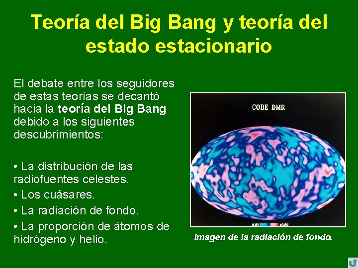 Teoría del Big Bang y teoría del estado estacionario El debate entre los seguidores