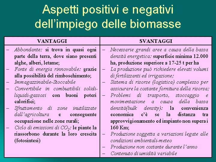 Aspetti Positivi E Negativi Delle Fonti Rinnovabili
