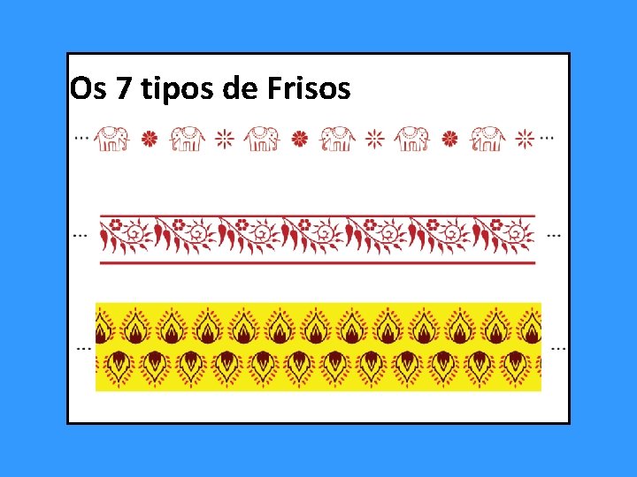 Os 7 tipos de Frisos Os 7 tipos de Frisos