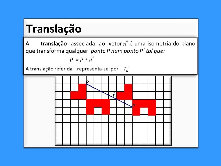 Translação P P’ Translação P P’