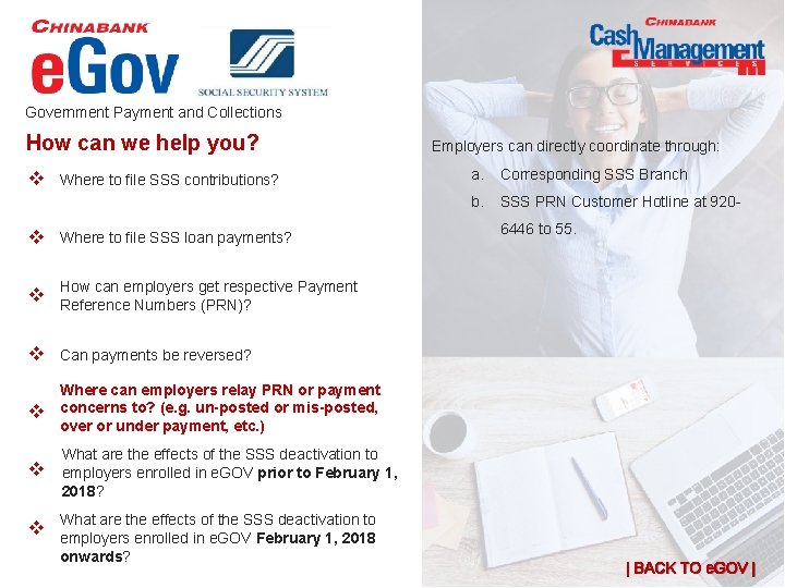 Government Payment and Collections How can we help you? v x. Where to file