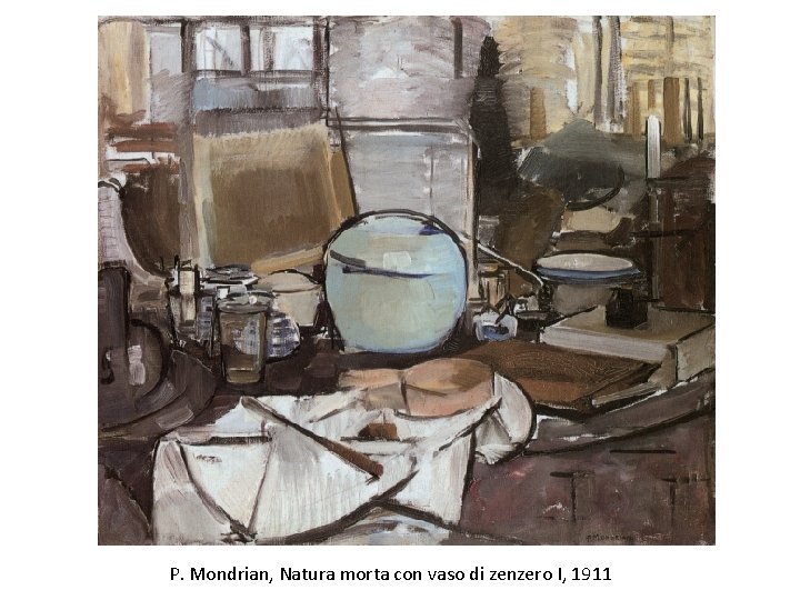 P. Mondrian, Natura morta con vaso di zenzero I, 1911 