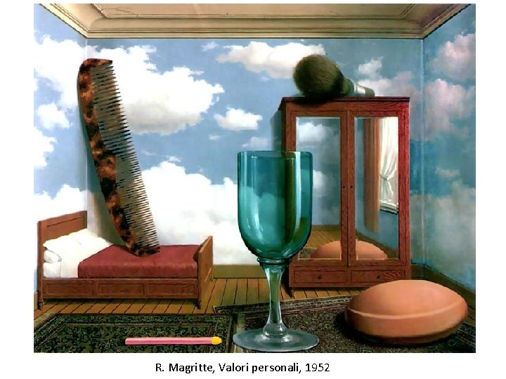 R. Magritte, Valori personali, 1952 