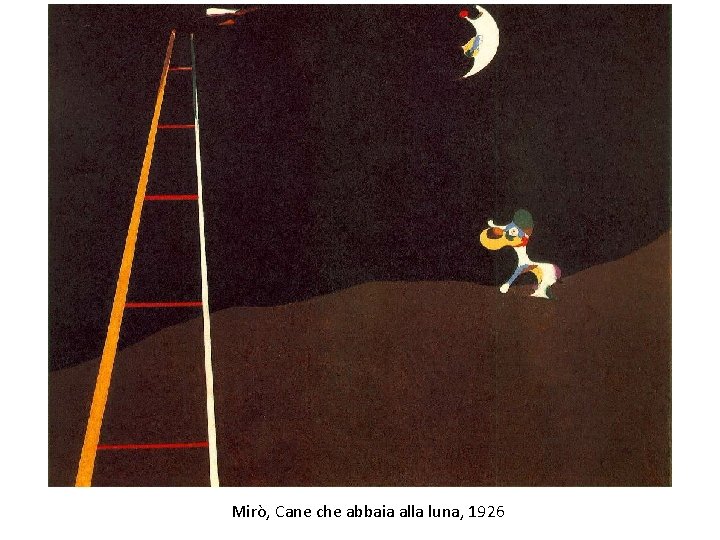 Mirò, Cane che abbaia alla luna, 1926 