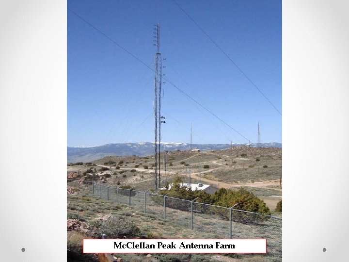 Mc. Clellan Peak Antenna Farm 