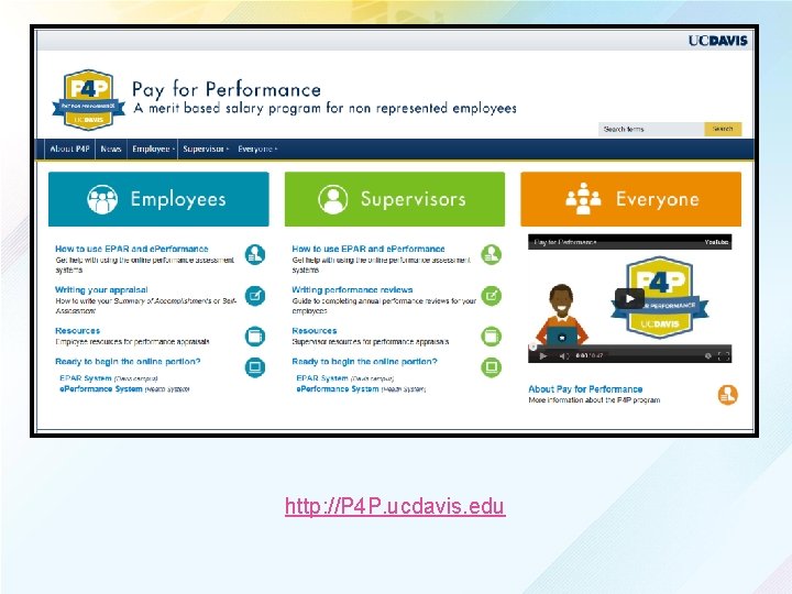 http: //P 4 P. ucdavis. edu 