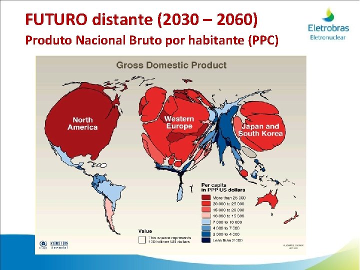 FUTURO distante (2030 – 2060) Produto Nacional Bruto por habitante (PPC) 