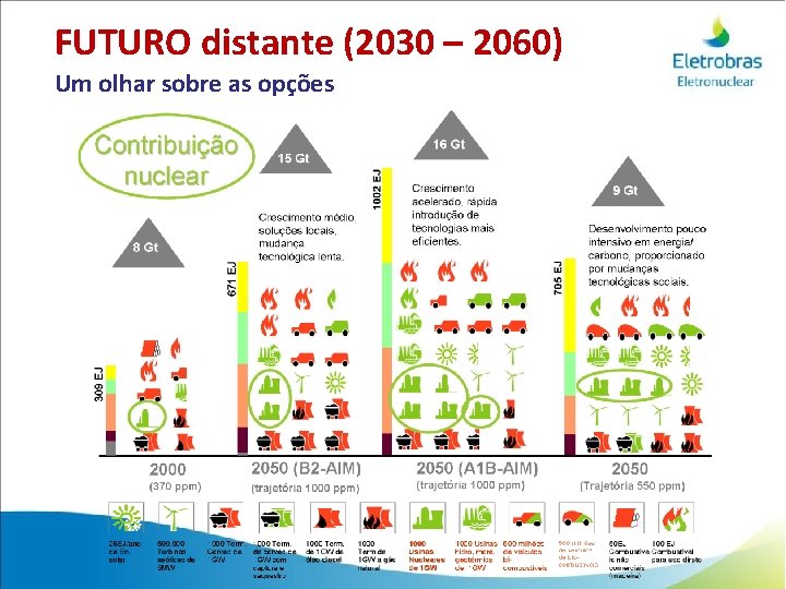 FUTURO distante (2030 – 2060) Um olhar sobre as opções 