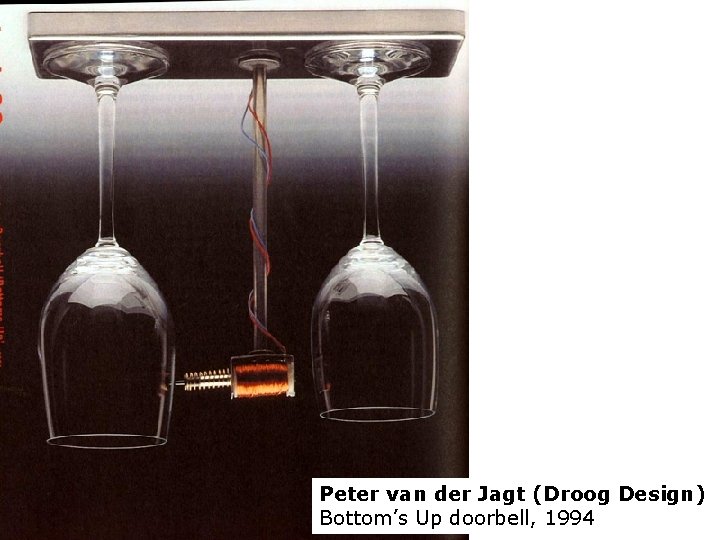 Peter van der Jagt (Droog Design) Bottom’s Up doorbell, 1994 