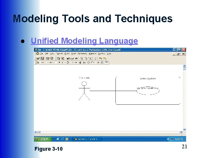 Modeling Tools and Techniques ● Unified Modeling Language Figure 3 -10 21 