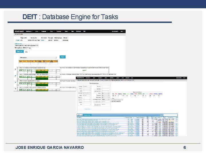 DEf. T : Database Engine for Tasks JOSE ENRIQUE GARCIA NAVARRO 6 