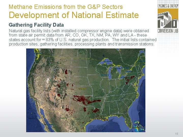 Methane Emissions from the G&P Sectors Development of National Estimate Gathering Facility Data Natural