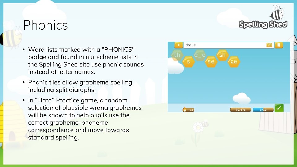 Phonics • Word lists marked with a “PHONICS” badge and found in our scheme