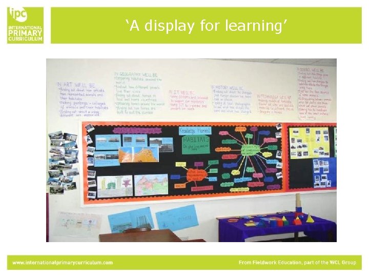 ‘A display for learning’ 