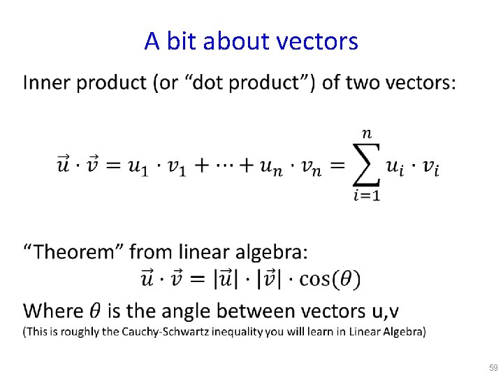 A bit about vectors • 59 