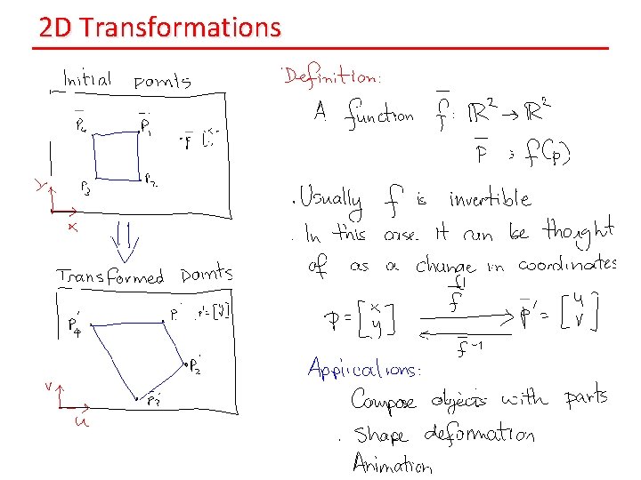 2 D Transformations 