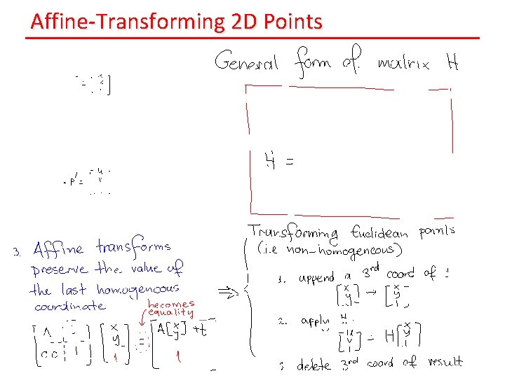 Affine-Transforming 2 D Points 