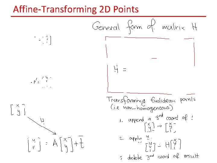 Affine-Transforming 2 D Points 