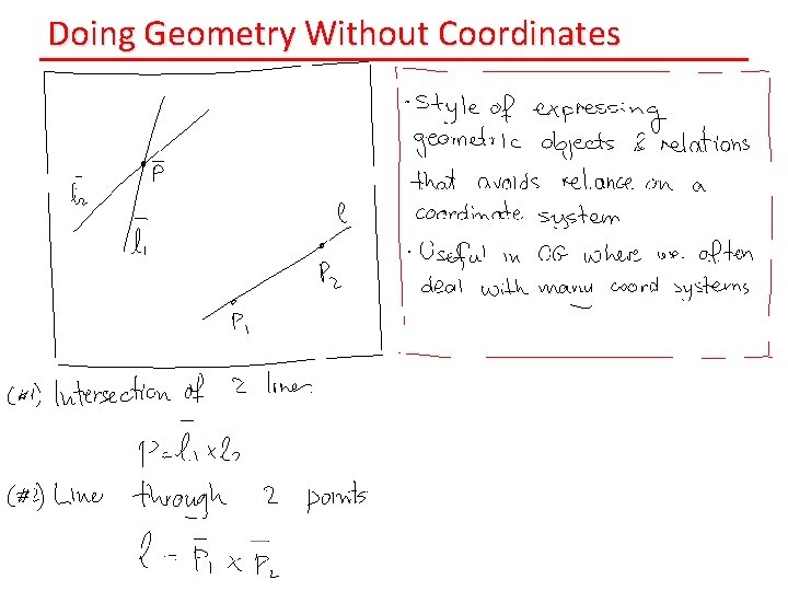 Doing Geometry Without Coordinates 