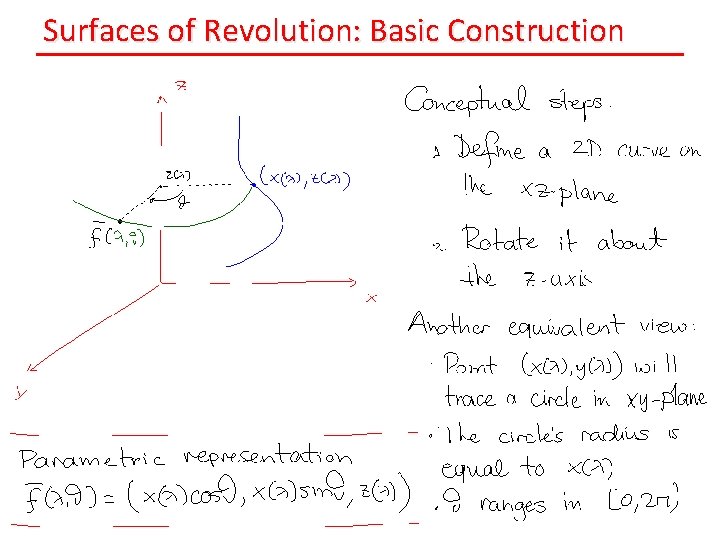 Surfaces of Revolution: Basic Construction 