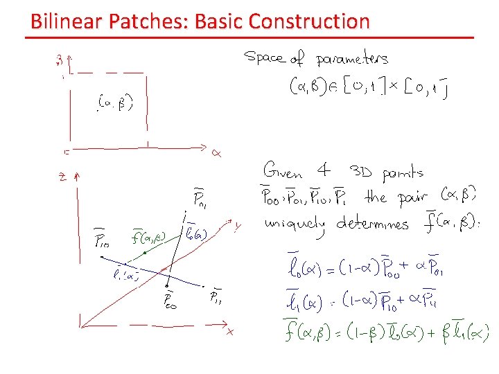 Bilinear Patches: Basic Construction 