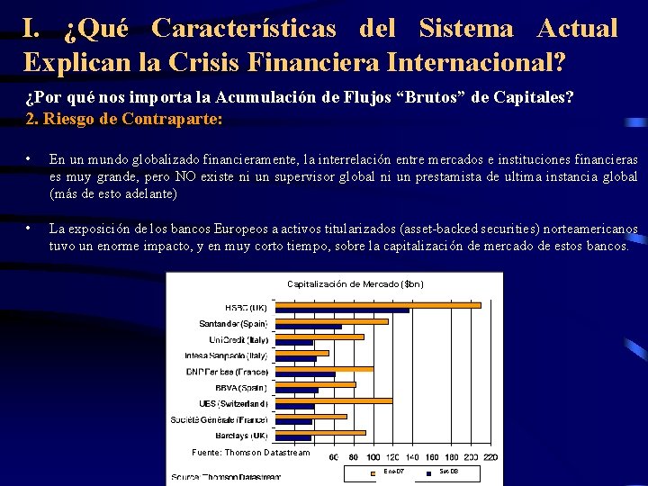 I. ¿Qué Características del Sistema Actual Explican la Crisis Financiera Internacional? ¿Por qué nos I. ¿Qué Características del Sistema Actual Explican la Crisis Financiera Internacional? ¿Por qué nos