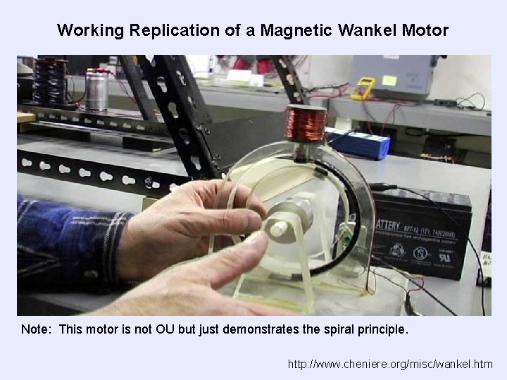 Working Replication of a Magnetic Wankel Motor Note: This motor is not OU but