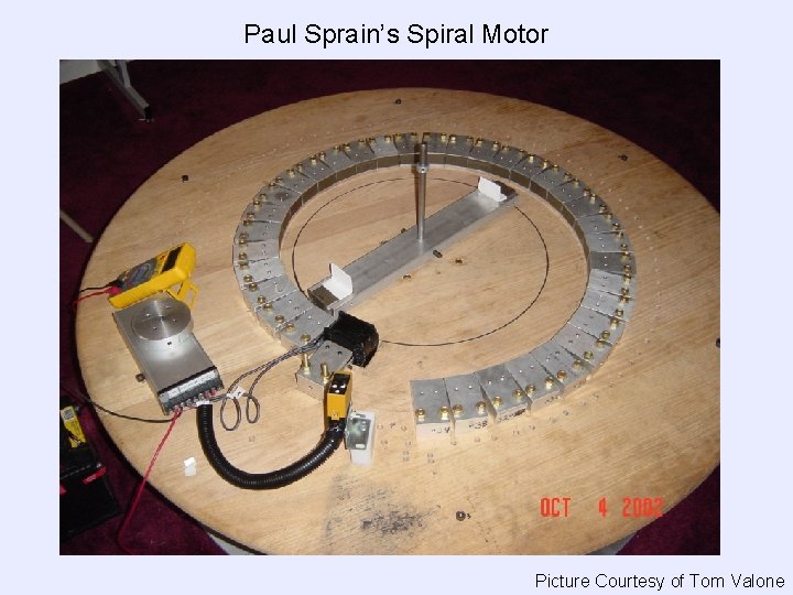 Paul Sprain’s Spiral Motor Picture Courtesy of Tom Valone 