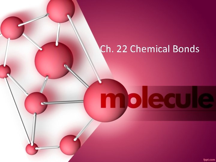 Ch. 22 Chemical Bonds 